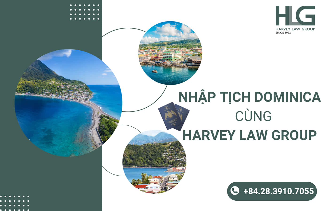 Đầu tư nhập tịch Dominica cùng Harvey Law Group