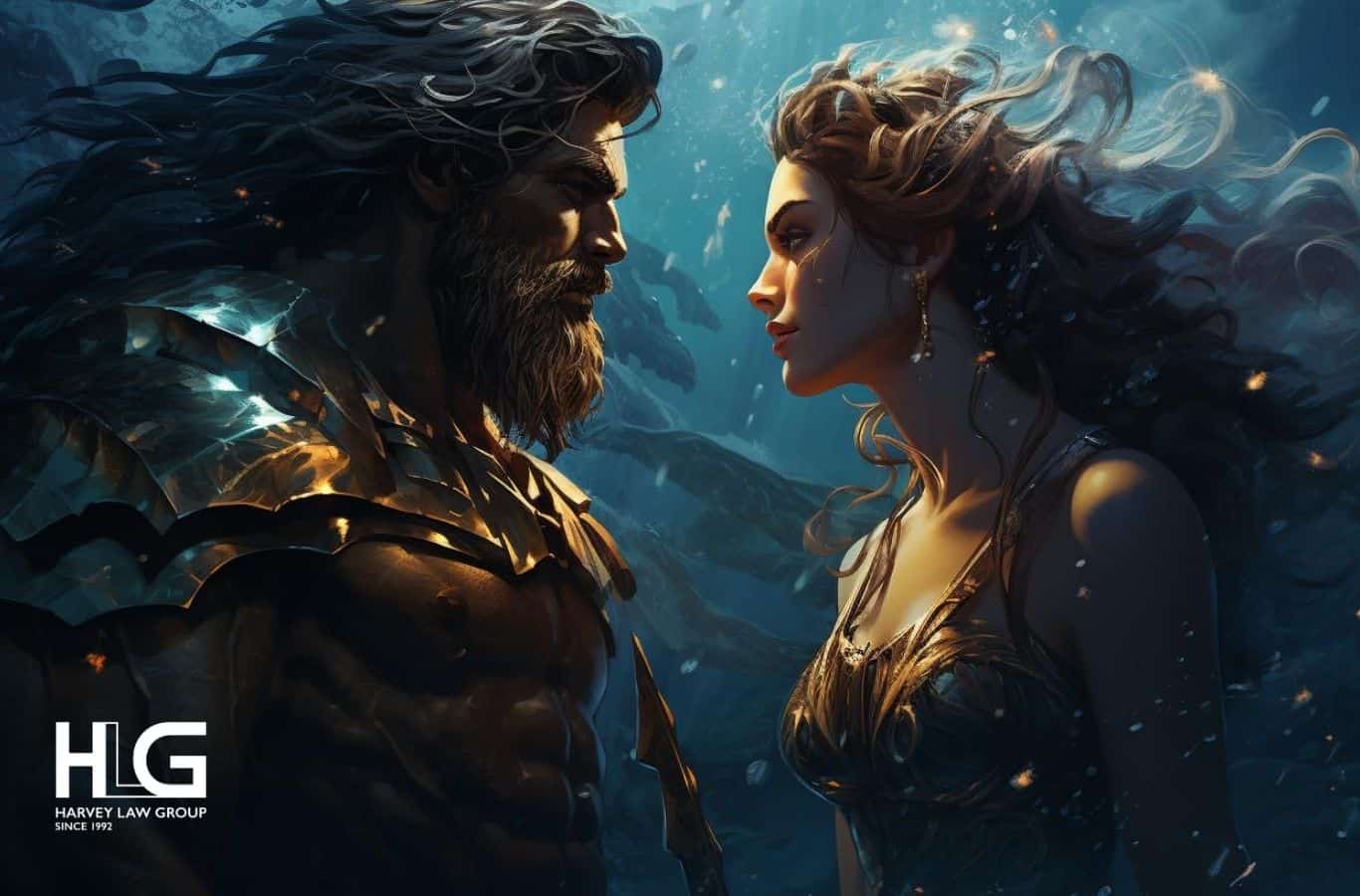 Poseidon và người vợ Amphitrite