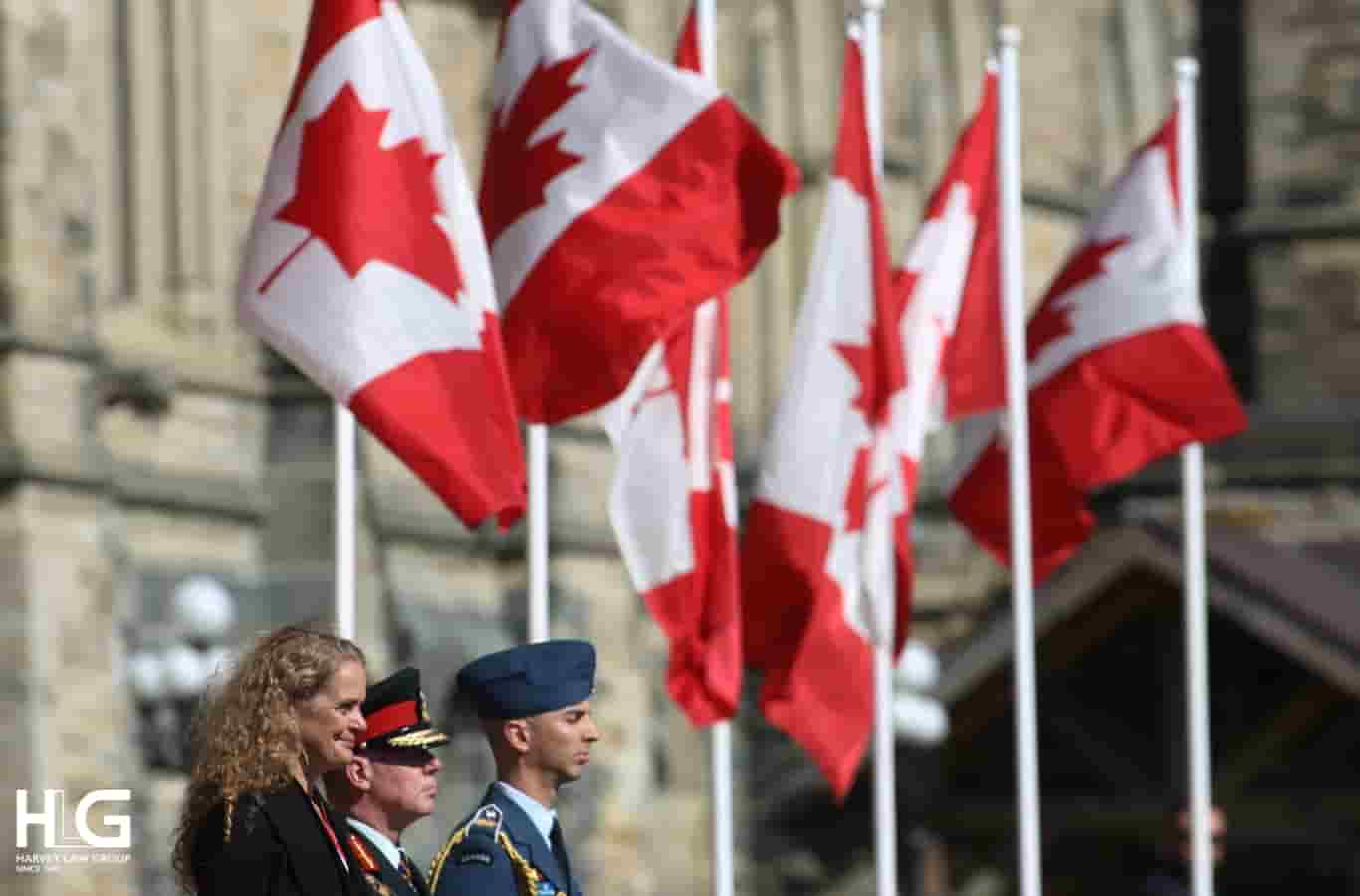 Lá cờ chính thức của Canada.